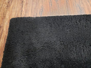 Black Shag Rug 8x10, Savafieh Milan Fluffy Black Carpet, Room Sized Shag Rug, Modern Contemporary Rug, Soft Living Room Rug, Bedroom Rug