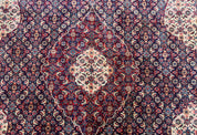 Persian Tabriz Rug 11x14 Navy Blue Herati Wool Carpet