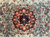Indo Persian Kerman Rug 3x5, Light Blue, Floral Medallion