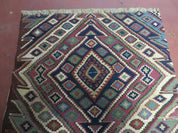 2' 1" X 4' 4" Antique Handmade Bagface Kilim Shirvan Caucasian Wool Rug Nice