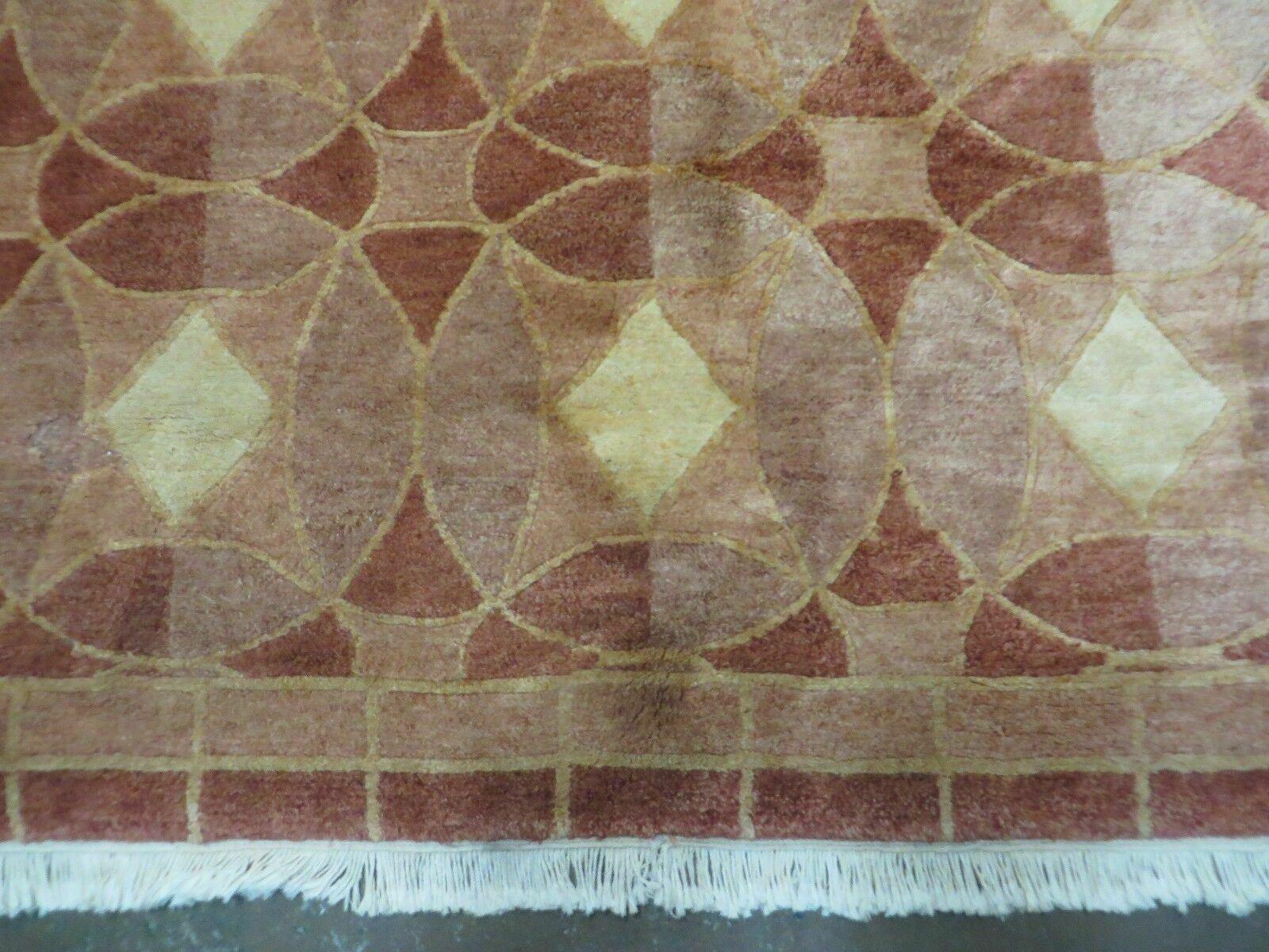 5' X 7' Modern Tibetan Nepal Art Deco Chinese Hand Knotted Wool Rug Decorative Contemporary Home Décor