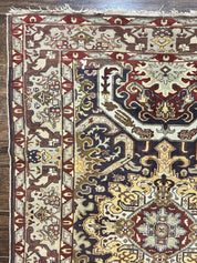 Antique Caucasian Rug, Kuba Seychour Rug, Handmade Wool Oriental Carpet, Azerbaijan Rug