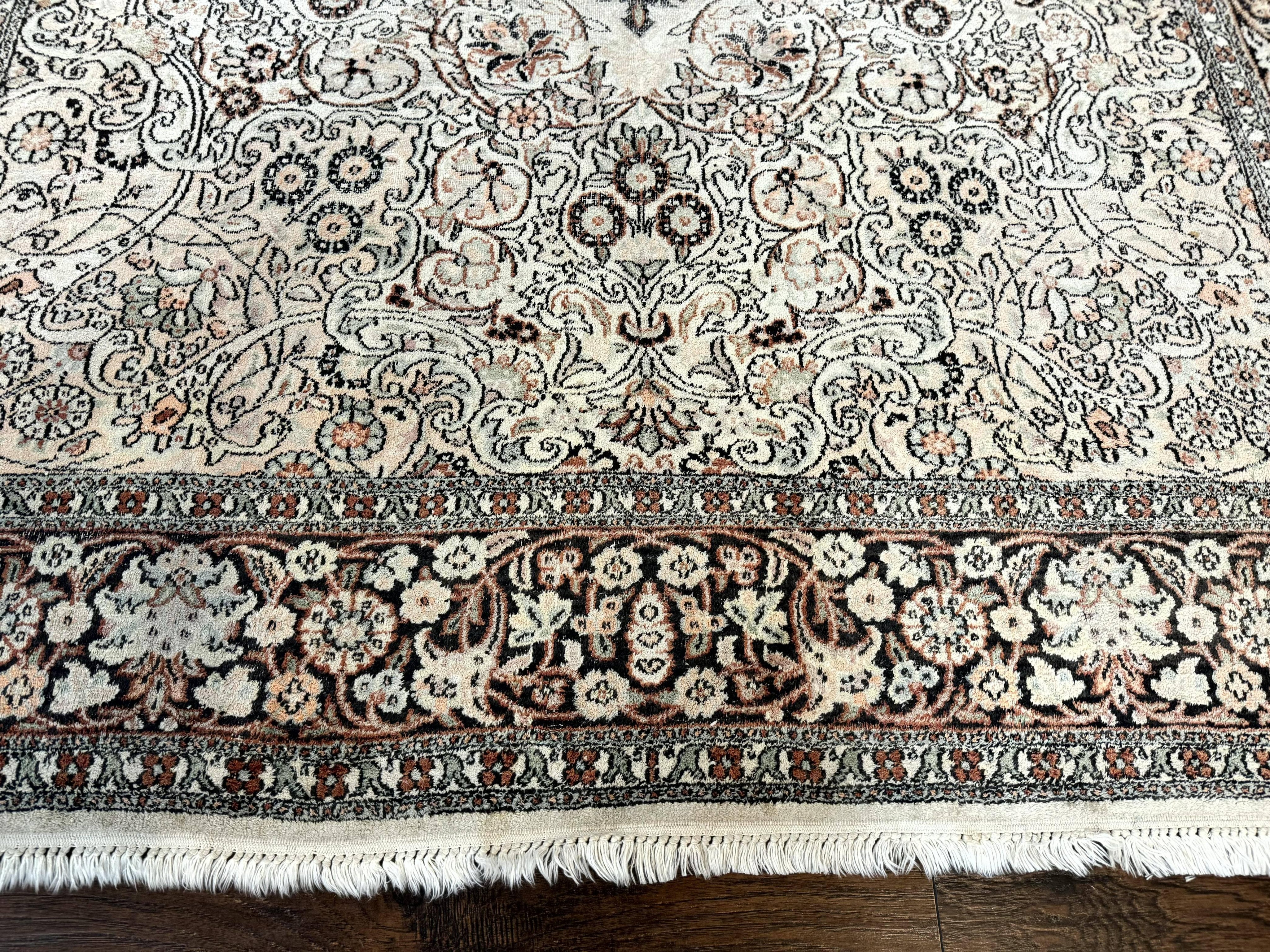 Silk Indian Kashmiri Rug 6x9