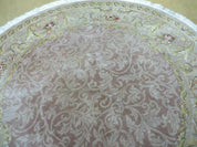 6' X 6' Round Handmade Fine Chinese Floral Oriental Silk Wool Rug Carpet Nice