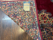 Karastan Rug 8.8 x 12 - Red Floral Kirman - Wool Pile Carpet