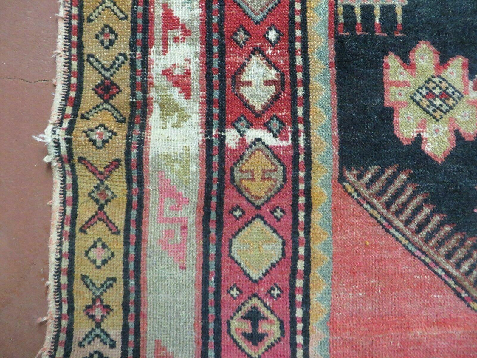 5' X 9' Antique Karabagh Caucasian Rug Handmade Wool Carpet Organic Dyes Nice