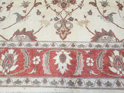 9' X 12' One-Of-A-Kind William Pak Peshawar Hand-knotted Wool Rug Nice