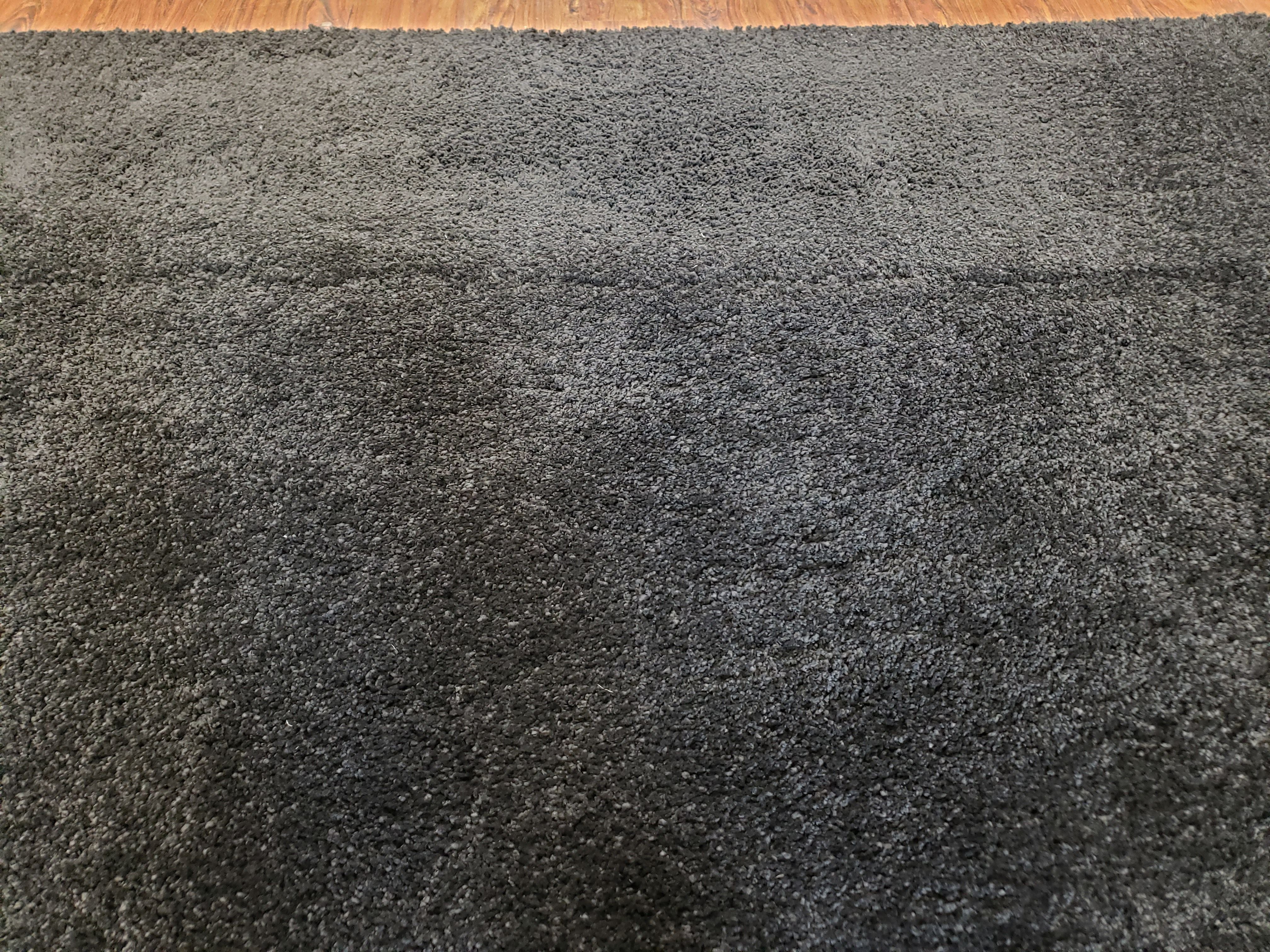 Black Shag Rug 8x10, Savafieh Milan Fluffy Black Carpet, Room Sized Shag Rug, Modern Contemporary Rug, Soft Living Room Rug, Bedroom Rug