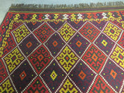 6' X 13' Antique Turkish Kilim Handmade Flat Weave Wool Rug Veg Dye
