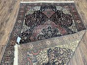 Antique Persian Sarouk Farahan Rug 4x7, Collectible Persian Carpet