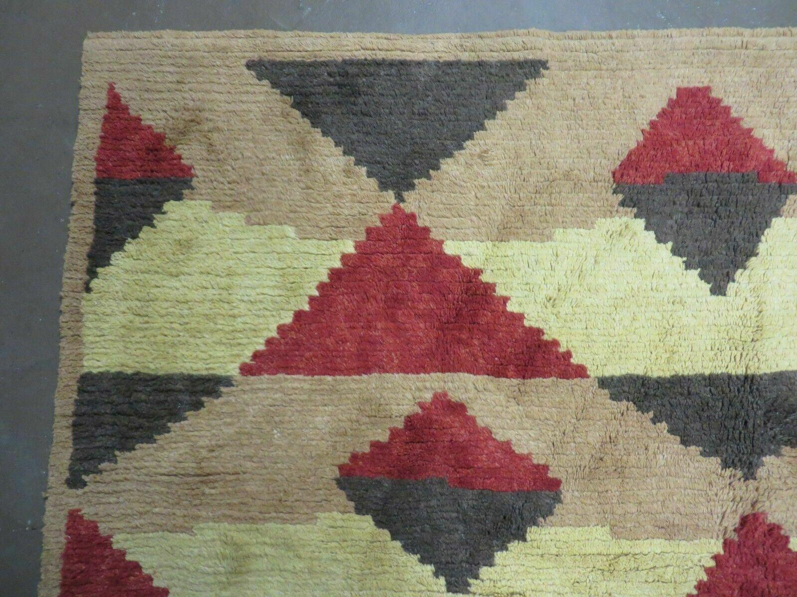 6' X 8' Handmade Tibetan Nepal Chinese Wool Rug Art Deco Contemporary Modern