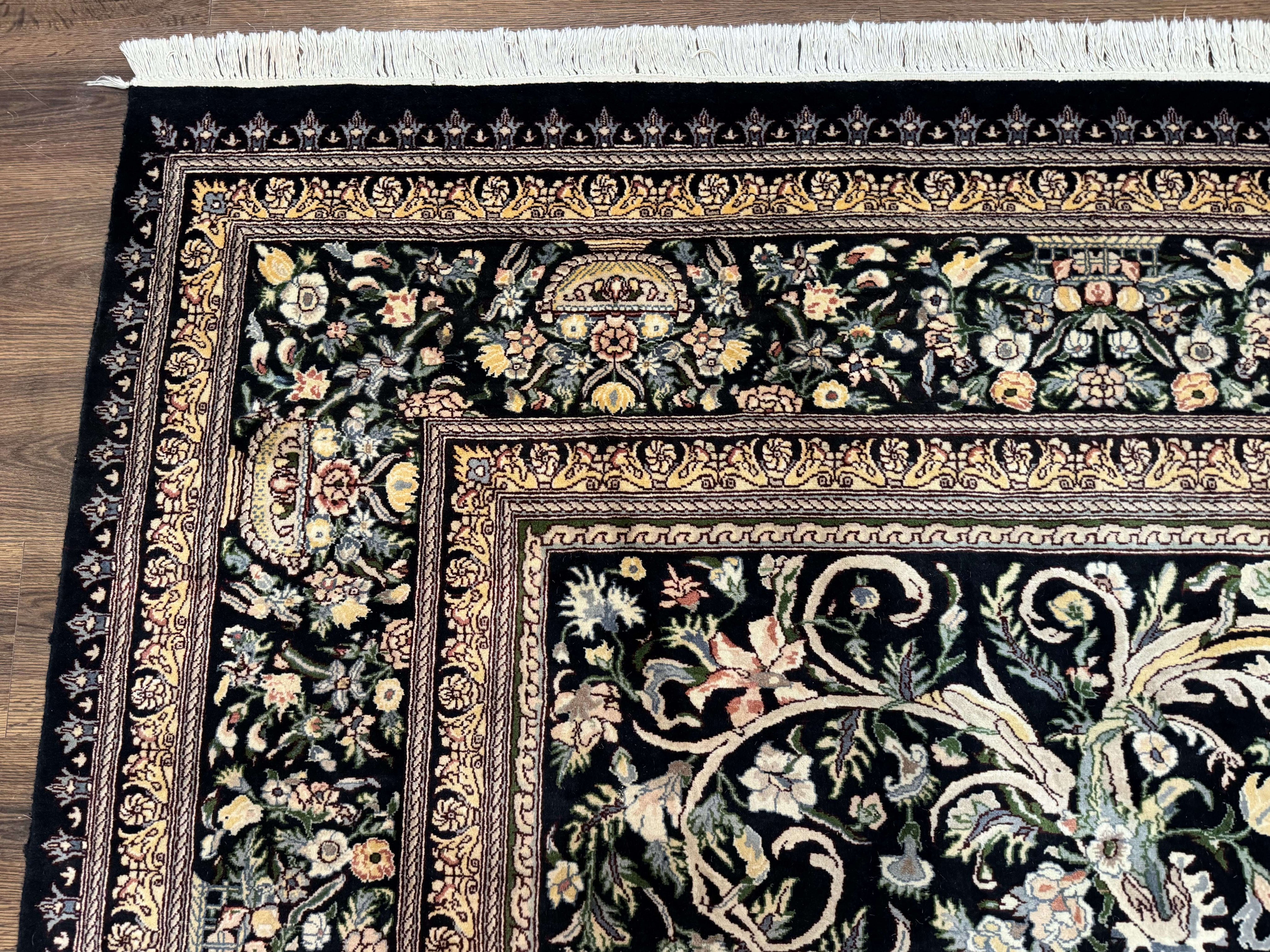 Pak Persian Rug 10x14, Elegant Floral Carpet, Fine 225 KPSI