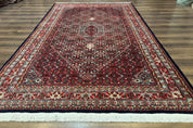 Indo Persian Bijar Rug 6x9, Hand Knotted Wool Carpet
