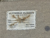 South American Rug 6x7, Unique Native American Design, Ivory, Ecuador Rug, Handmade Wool