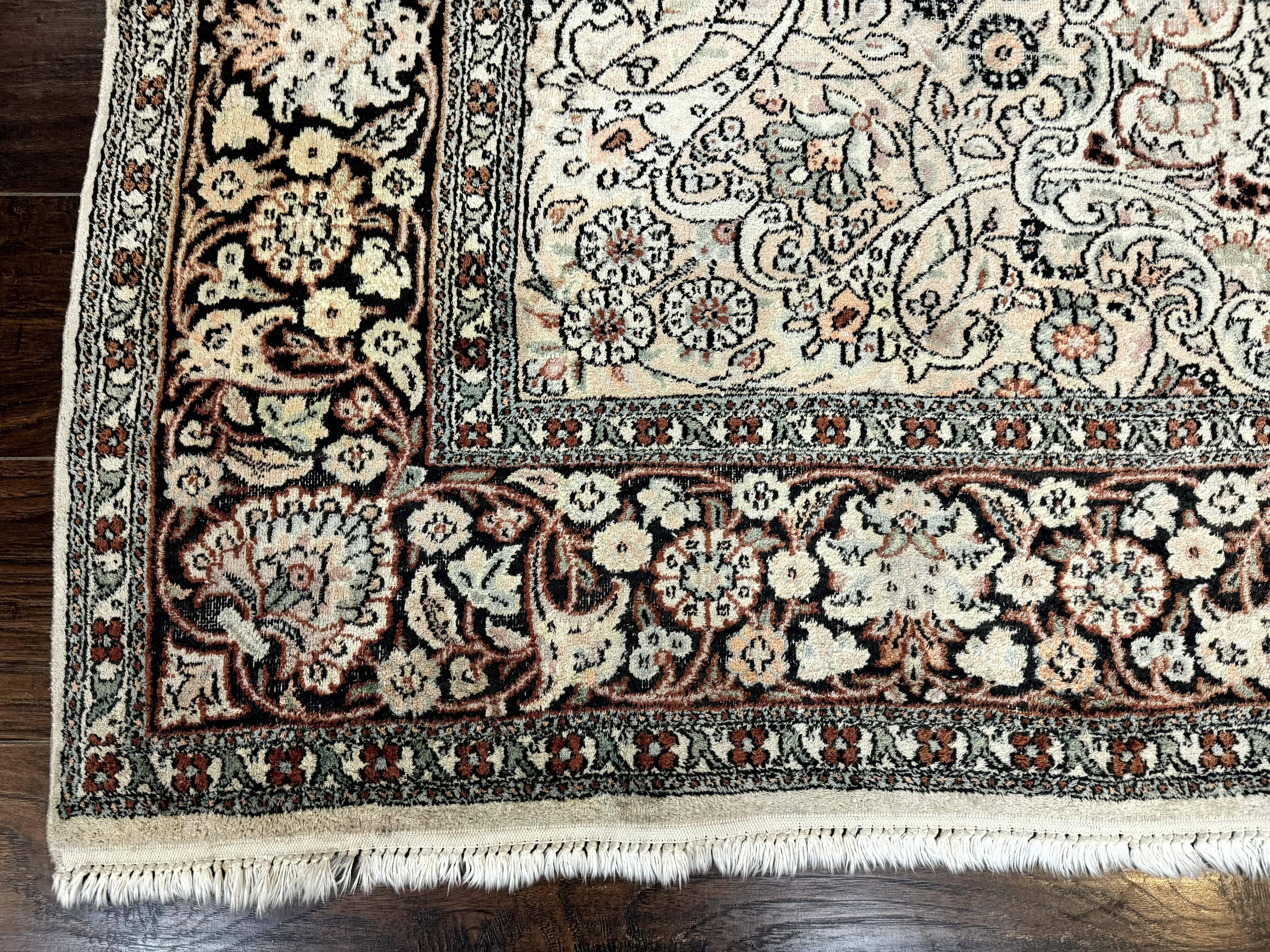 Silk Indian Kashmiri Rug 6x9