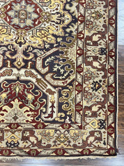 Antique Caucasian Rug, Kuba Seychour Rug, Handmade Wool Oriental Carpet, Azerbaijan Rug