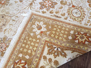 8x10 Oushak Rug, Pakistani Peshawar Wool Carpet, Beige Tan