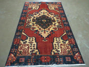 4' X 7' Antique 1920 Handmade Turkish Wool Rug Veg Dye Nice