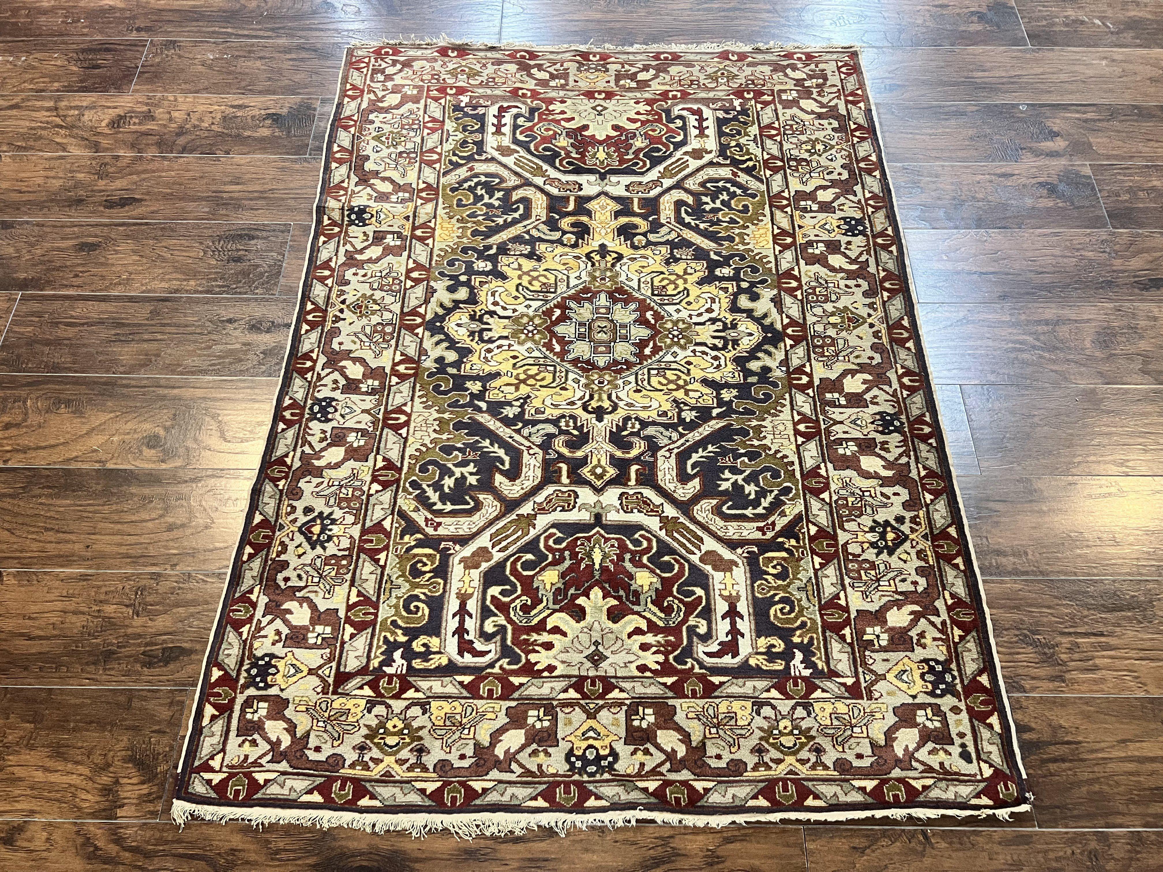 Antique Caucasian Rug, Kuba Seychour Rug, Handmade Wool Oriental Carpet, Azerbaijan Rug