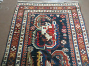 3' 7" X 14' Antique Handmade Caucasian Wool Rug Carpet Nice