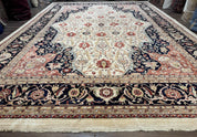 Large Palace Sized Stark Carpet 13x19, Traditional Wool Handmade Rug, Beige