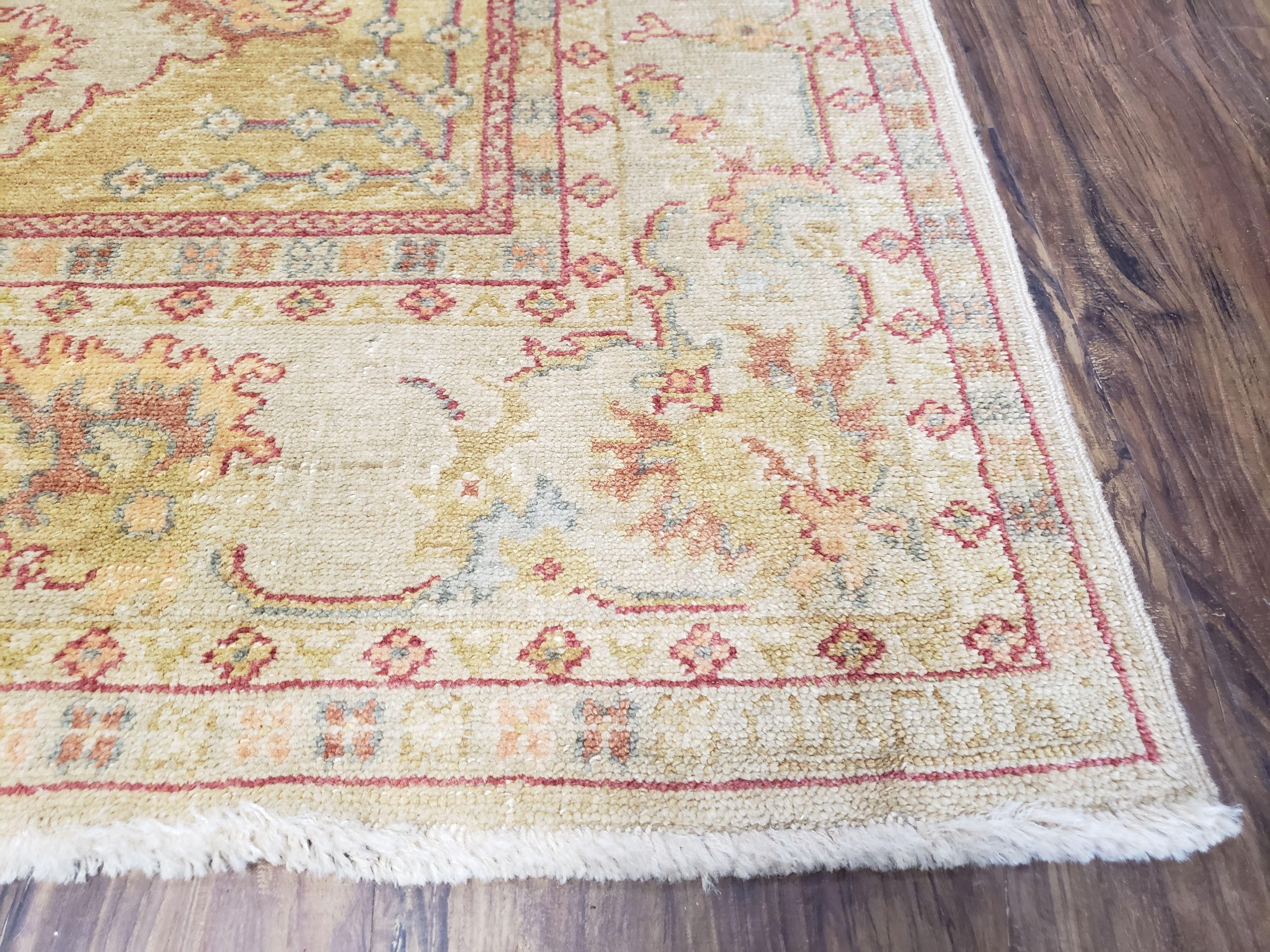 6x9 Turkish Oushak Rug, Wool Rug, Hand Knotted