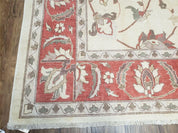 9' X 12' One-Of-A-Kind William Pak Peshawar Hand-knotted Wool Rug Nice