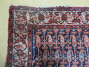 4' X 6' Antique Handmade Turkish Sivas Wool Rug Vegetable Organic Dye Nice Blue