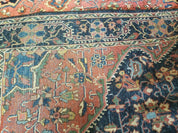 4.5' X 6.5' Handmade Antique Fine Indian Wool Rug Carpet Red