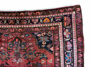 5.5 X 10 Handmade Wool Tribal Gallery Rug Wide Runner Corridor Rug Floral Red