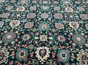 8' X 10' Handmade Indian Oriental Wool Rug Carpet Organic Dye Forest Green Nice