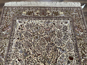 Persian Isfahan Rug 5x8 - Tree of Life, Animal Pictorials, Kork Wool & Silk