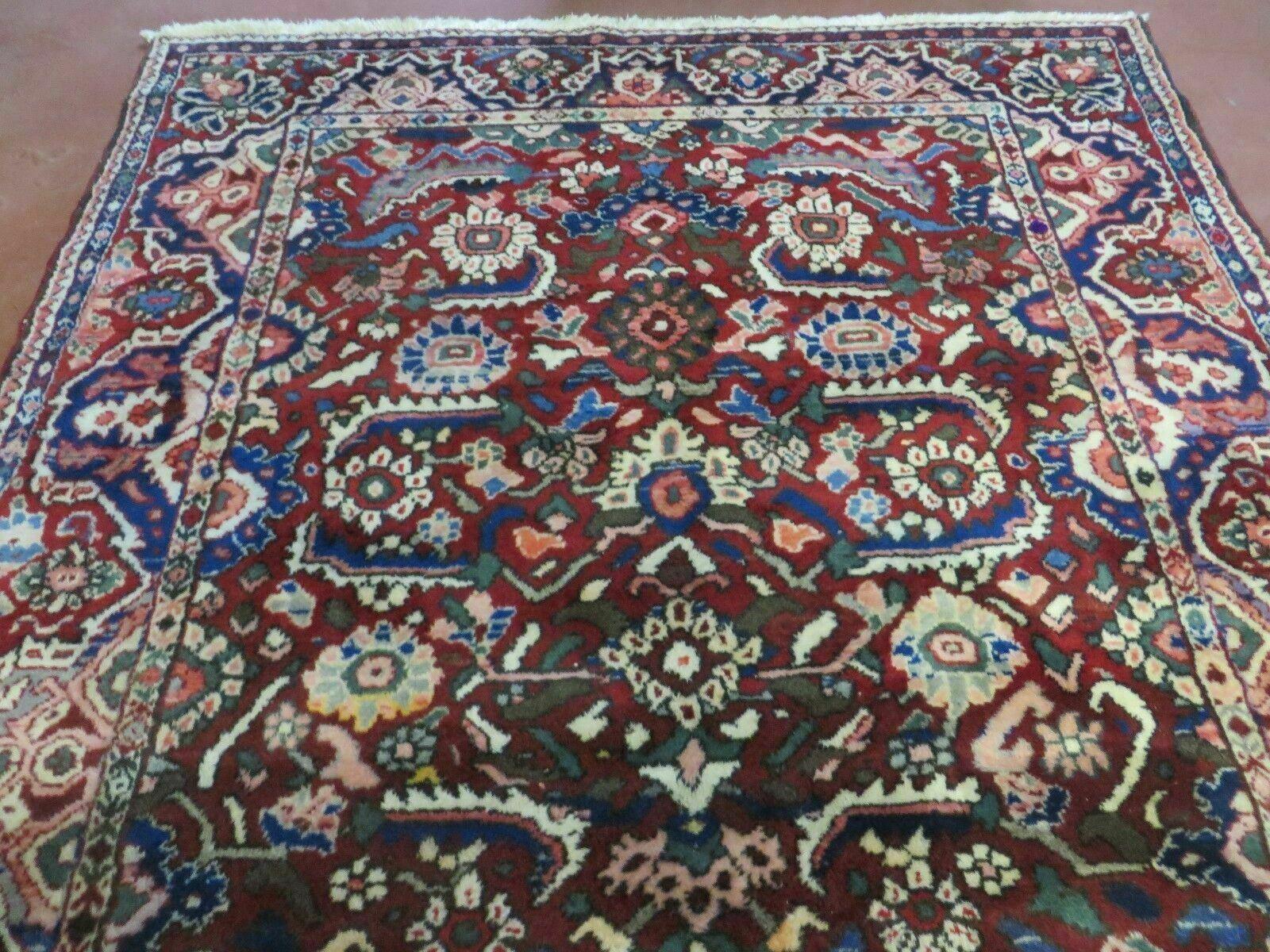 5' X 9' Antique Handmade Turkish Wool Veg Dyes Rug Nice # 107