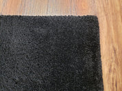 Black Shag Rug 8x10, Savafieh Milan Fluffy Black Carpet, Room Sized Shag Rug, Modern Contemporary Rug, Soft Living Room Rug, Bedroom Rug