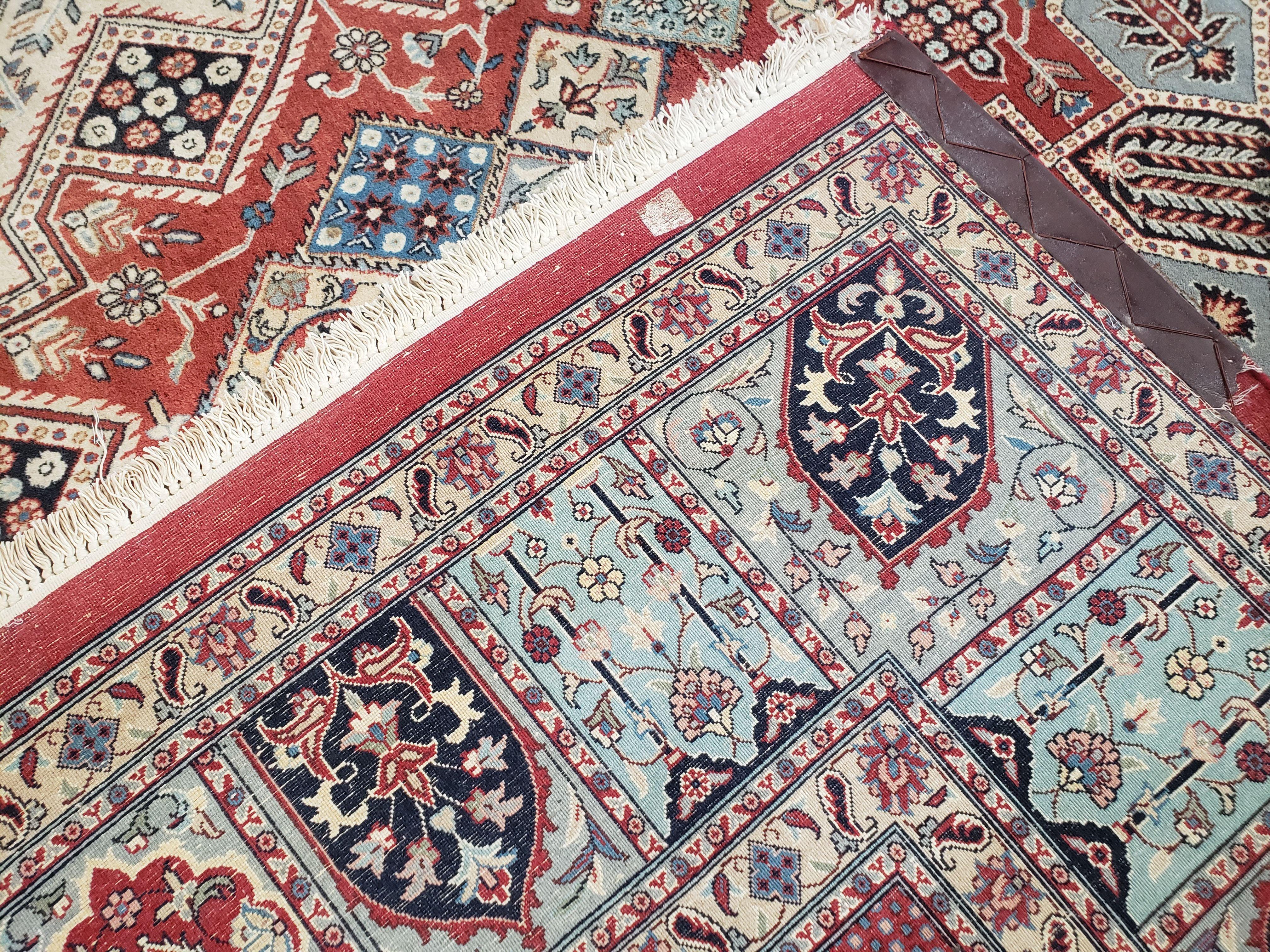 8 x11 Top Quality Veg Dye Turkish Carpet Decorative Handmade Geometric Area Rug