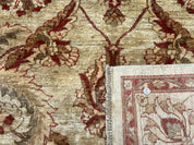 Indian Mahal Rug 7x9, Traditional Wool Carpet