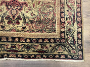 Antique Persian Lavar Rug 3x5, Persian Kerman Rug, Traditional Persian Carpet