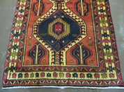3' 4"X 7' Antique Handmade Turkish Wool Rug Organic #101