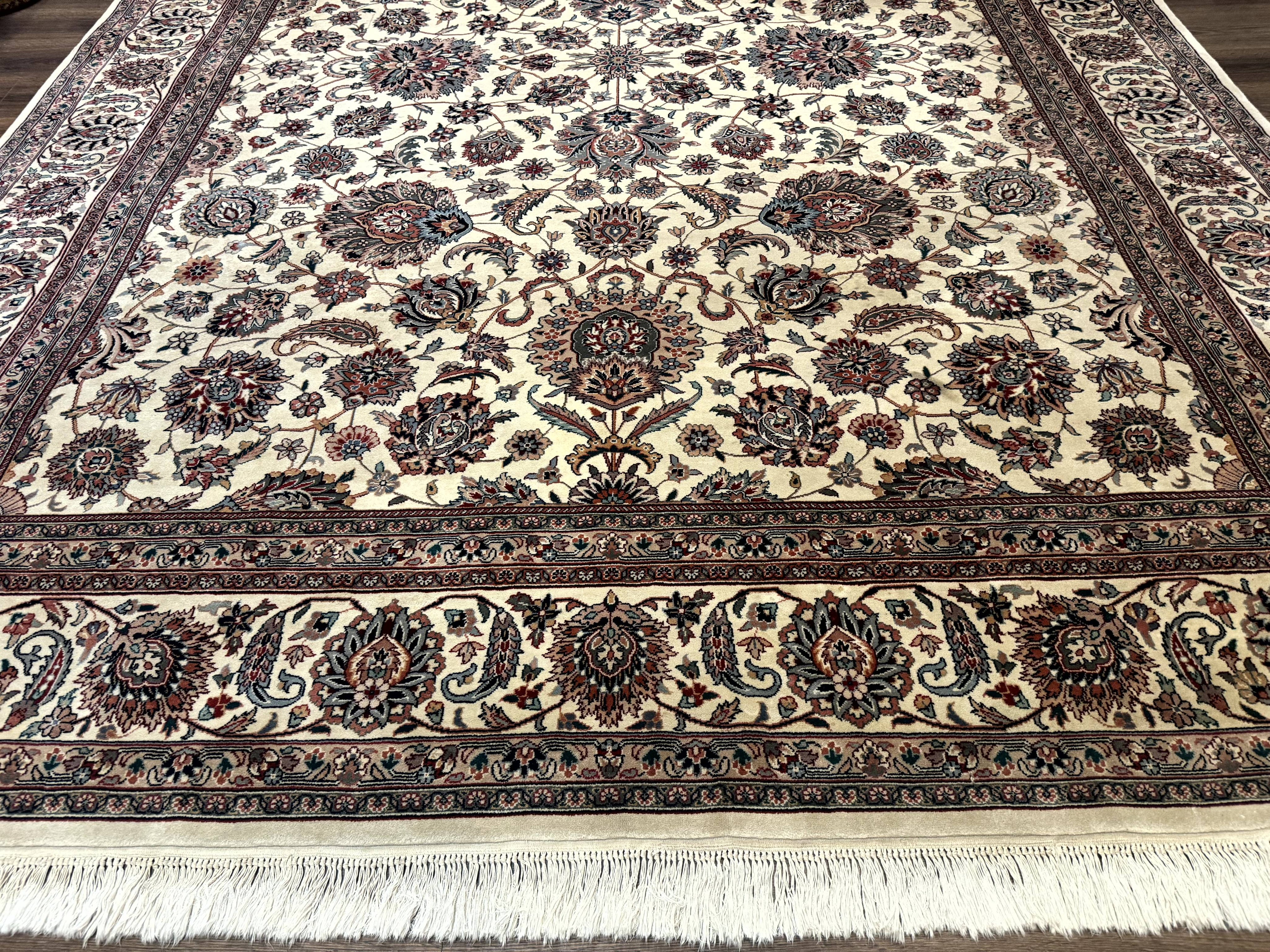 Pak Persian Rug 9x12, Allover Pattern, Fine Handmade Oriental Carpet