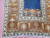 Antique Turkish Anatolian Ghiordes Prayer Rug, Twin Mihrabs, Rare Collectible Oriental Rug, Early 20th Century Prayer Rug, 3'9" x 5'2"