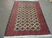 4' X 6' Handmade Finely Knotted Pakistan Turkoman Bokhara Wool Rug Nice