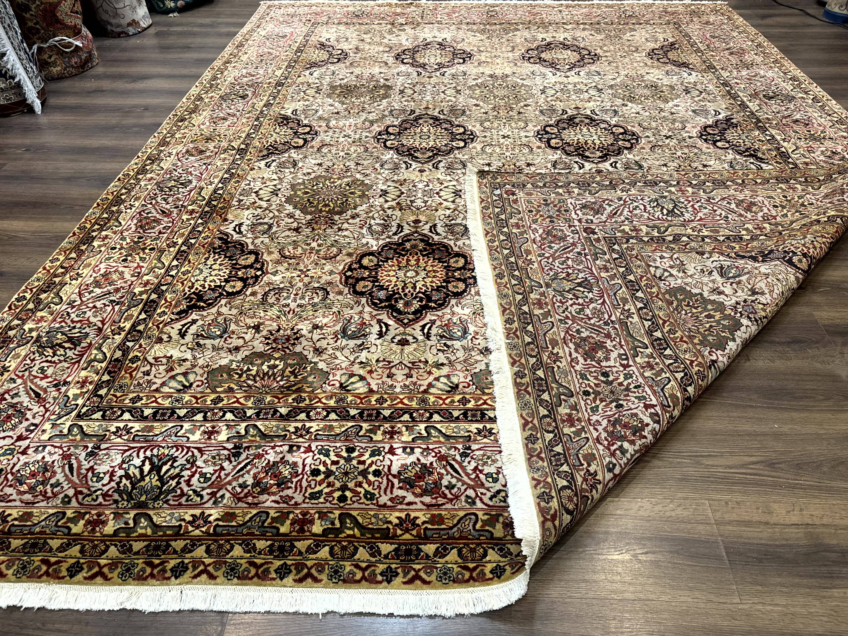 Indian Agra Rug 9x12, Fine Oriental Carpet