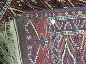 4' X 8' Antique Handmade Russian Bokhara Turkoman Yamud Wool Rug Carpet Nice