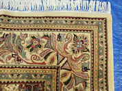 12' X 18' One-of-a-Kind Indian Agra Hand-Knotted Wool Rug Handmade Organic Dyes