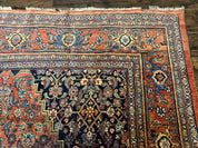 Antique Persian Bidjar Rug 8x12, Rare Persian Carpet