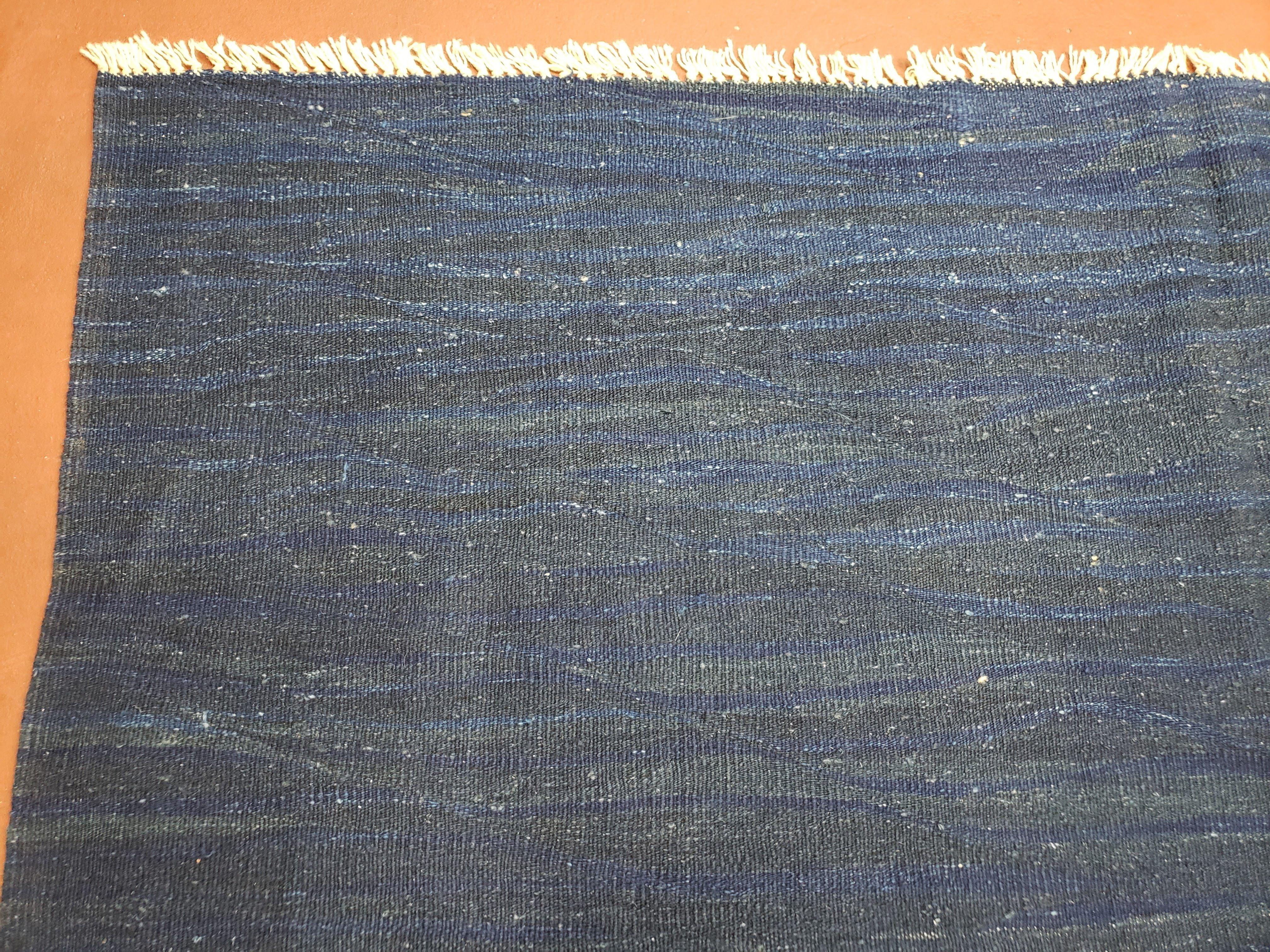 Large Turkish Kilim Rug, 6x9 - 7x10 Rug, Flatweave Carpets, Blue Rug, Abstract Rug, Playroom Rug, Rug for Nursery Room, Boho Rug, Wool