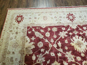 8' X 10' Handmade Peshawar Floral Oriental Wool Rug Hand Knotted Carpet Nice
