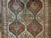 Antique Persian Qashqai Rug 5x8, Persian Tribal Rug, Khamseh Rug