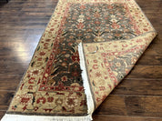 Pak Persian Mahal Rug 6x9, Floral Handmade Wool Traditional Oriental Carpet