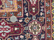 Indo Kashmiri Rug 3x5, Navy Blue, Very Fine 400 KPSI, Pair A